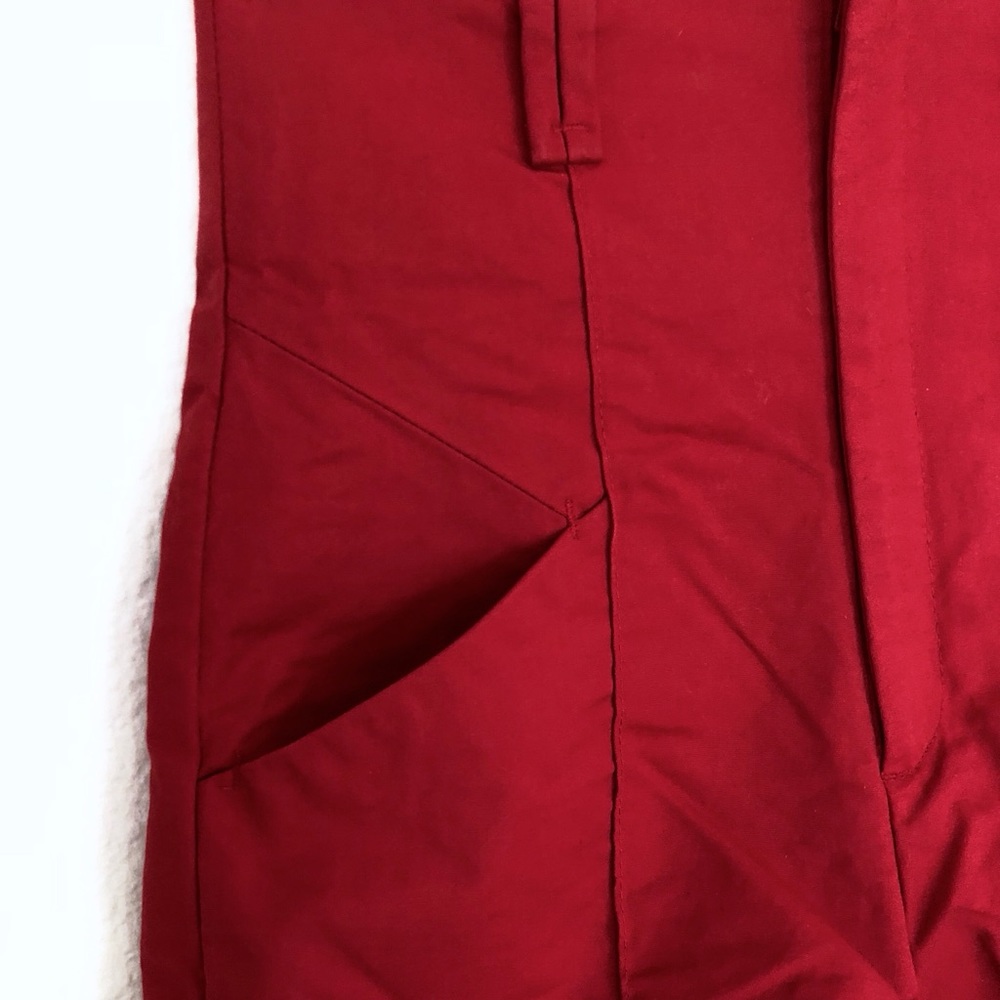 Red Geometric HIGH WAISTED PINUP Retro SHORTS - Picture 7 of 8